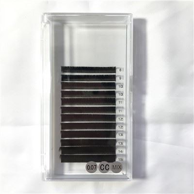 Extensões rápidas de cílios em leque